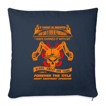 Bagger Baggerfahrer - Sofakissenbezug 45 x 45 cm - Navy - Vorne