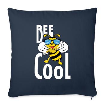 Bee cool Biene - Sofakissenbezug 45 x 45 cm - Navy - Vorne