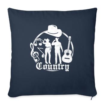 Country - Sofa pillowcase 17,3'' x 17,3'' (45 x 45 cm) - navy - Front