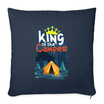 camper - Sofa pillowcase 17,3'' x 17,3'' (45 x 45 cm) - navy - Front
