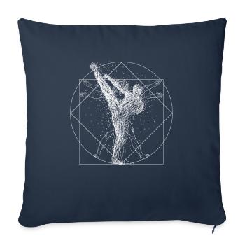 kickboxing - Housse de coussin décorative 45 x 45 cm - bleu marine - Devant