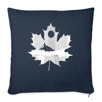 Hiking mountains Canada Canada maple leaf - Sofa pillowcase 17,3'' x 17,3'' (45 x 45 cm) - navy - Front