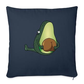 Funny Avocado Gift T-Shirt - Sofa pillowcase 17,3'' x 17,3'' (45 x 45 cm) - navy - Front
