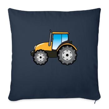 Tracteur Tracteur Farmer Bauer Gift - Housse de coussin décorative 45 x 45 cm - bleu marine - Devant