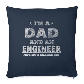 engineer - Sofa pillowcase 17,3'' x 17,3'' (45 x 45 cm) - navy - Front