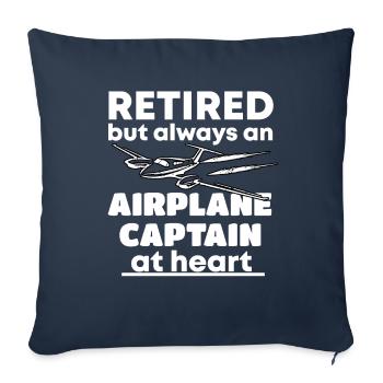Pension pilot - Sofa pillowcase 17,3'' x 17,3'' (45 x 45 cm) - navy - Front