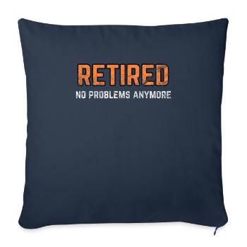 pension - Sofa pillowcase 17,3'' x 17,3'' (45 x 45 cm) - navy - Front