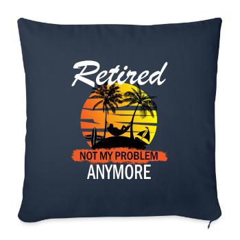 Pensioner - Sofa pillowcase 17,3'' x 17,3'' (45 x 45 cm) - navy - Front