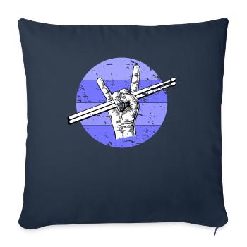 Drummer Drumstick - Sofa pillowcase 17,3'' x 17,3'' (45 x 45 cm) - navy - Front