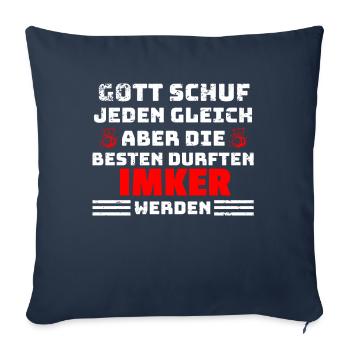 Imker Bienen Spruch - Sofakissenbezug 45 x 45 cm - Navy - Vorne