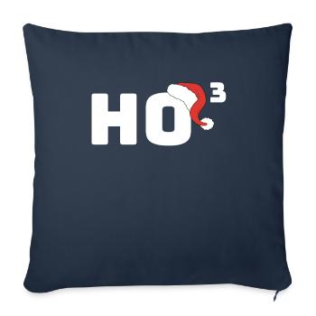 Ho haut 3 - Housse de coussin décorative 45 x 45 cm - bleu marine - Devant