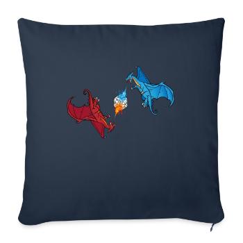 Dragon dice game fantasy - Sofa pillowcase 17,3'' x 17,3'' (45 x 45 cm) - navy - Front
