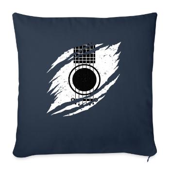 Guitar Guitars Gift - Sofa pillowcase 17,3'' x 17,3'' (45 x 45 cm) - navy - Front