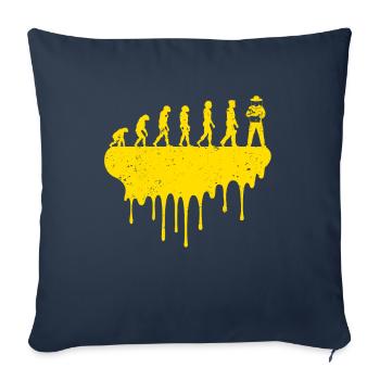 Bees beekeepers evolution - Sofa pillowcase 17,3'' x 17,3'' (45 x 45 cm) - navy - Front