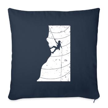 Escalade vintage - Housse de coussin décorative 45 x 45 cm - bleu marine - Devant