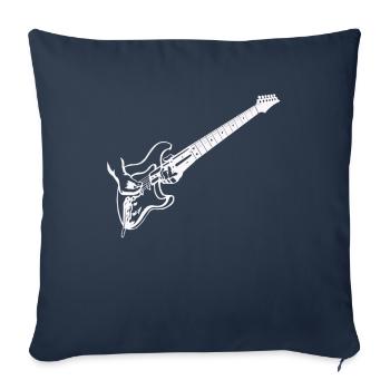 E Gitarre Gitarren - Sofakissenbezug 45 x 45 cm - Navy - Vorne
