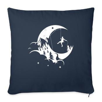 Climbing climber moon - Sofa pillowcase 17,3'' x 17,3'' (45 x 45 cm) - navy - Front