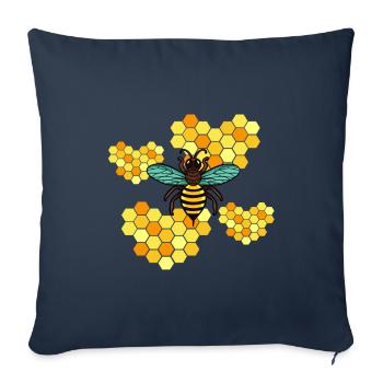 Beekeeper Bee Bee Gift - Sofa pillowcase 17,3'' x 17,3'' (45 x 45 cm) - navy - Front
