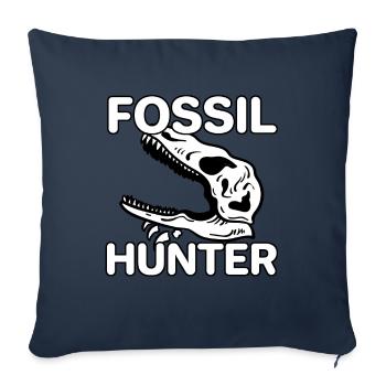 Fossil Hunter Geologist Geology - Sofa pillowcase 17,3'' x 17,3'' (45 x 45 cm) - navy - Front