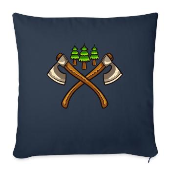 Forester Lumberjack Forest - Sofa pillowcase 17,3'' x 17,3'' (45 x 45 cm) - navy - Front