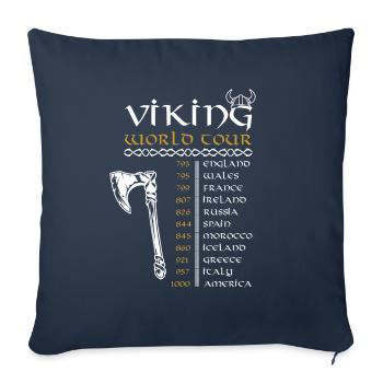 Viking World Tour Vikings - Sofa pillowcase 17,3'' x 17,3'' (45 x 45 cm) - navy - Front