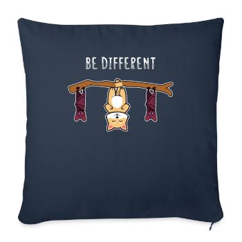 Be Different Sweet Cat Be Different - Sofa pillowcase 17,3'' x 17,3'' (45 x 45 cm) - navy - Front