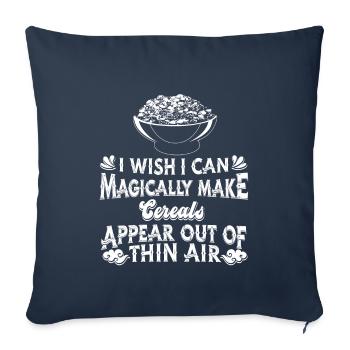 Céréales Muesli pour le petit-déjeuner - Housse de coussin décorative 45 x 45 cm - bleu marine - Devant
