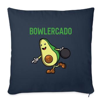 Bowling - Sofa pillowcase 17,3'' x 17,3'' (45 x 45 cm) - navy - Front