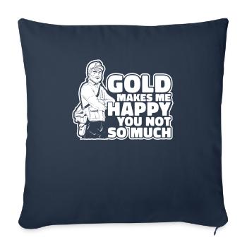 Gold Mining Gold Mine - Sofa pillowcase 17,3'' x 17,3'' (45 x 45 cm) - navy - Front