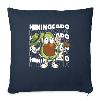 Hiking Trekking Hikers - Sofa pillowcase 17,3'' x 17,3'' (45 x 45 cm) - navy - Front