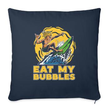 Surf Surfer Surfer - Housse de coussin décorative 45 x 45 cm - bleu marine - Devant