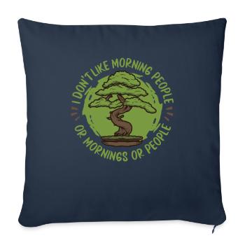 Bonsai Tree - Sofa pillowcase 17,3'' x 17,3'' (45 x 45 cm) - navy - Front