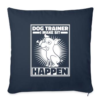Dog Trainer Dog Trainer - Sofa pillowcase 17,3'' x 17,3'' (45 x 45 cm) - navy - Front