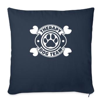 Dresseur de chiens Dresseur de chiens - Housse de coussin décorative 45 x 45 cm - bleu marine - Devant