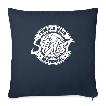 Hairdresser Hairstylist - Sofa pillowcase 17,3'' x 17,3'' (45 x 45 cm) - navy - Front