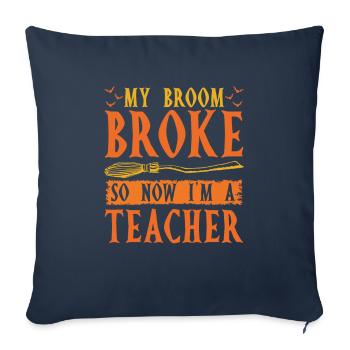 Halloween Funny Witch - Sofa pillowcase 17,3'' x 17,3'' (45 x 45 cm) - navy - Front