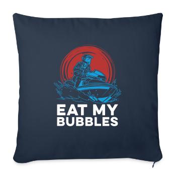 Jet Ski Eat My Bubbles - Sofa pillowcase 17,3'' x 17,3'' (45 x 45 cm) - navy - Front