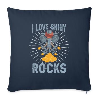Des prospecteurs à la recherche d’un trésor - Housse de coussin décorative 45 x 45 cm - bleu marine - Devant