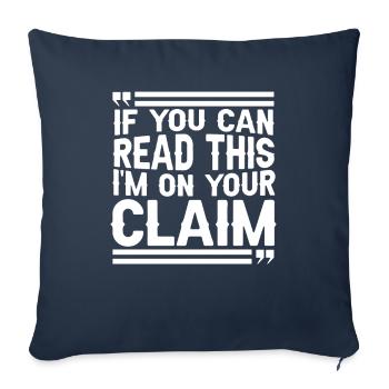 Des prospecteurs à la recherche d’un trésor - Housse de coussin décorative 45 x 45 cm - bleu marine - Devant