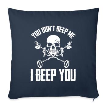 Des prospecteurs à la recherche d’un trésor - Housse de coussin décorative 45 x 45 cm - bleu marine - Devant