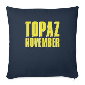 Des prospecteurs à la recherche d’un trésor - Housse de coussin décorative 45 x 45 cm - bleu marine - Devant