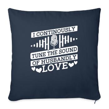 Sound Engineer Sound Engineer Husband - Sofa pillowcase 17,3'' x 17,3'' (45 x 45 cm) - navy - Front