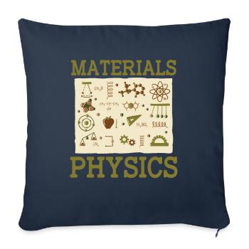 Physics Phyiker Applied Physics - Sofa pillowcase 17,3'' x 17,3'' (45 x 45 cm) - navy - Front