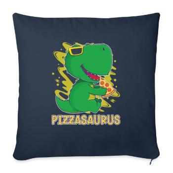 Dinosaure Dinosaure adulte - Housse de coussin décorative 45 x 45 cm - bleu marine - Devant