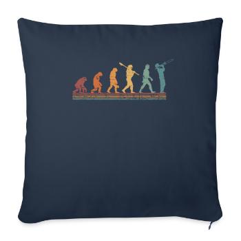 Jazz Musik Evolution Jazz Posaune - Sofakissenbezug 45 x 45 cm - Navy - Vorne