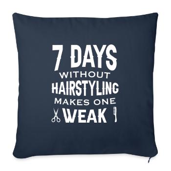 Hairdresser Hairstylist Hairdresser - Sofa pillowcase 17,3'' x 17,3'' (45 x 45 cm) - navy - Front