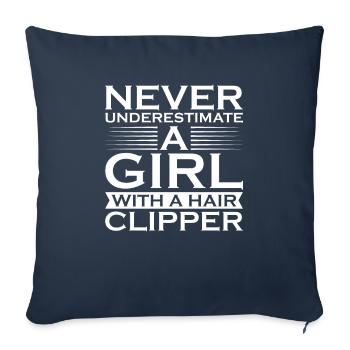 Hairdresser Hairstylist Hairdresser - Sofa pillowcase 17,3'' x 17,3'' (45 x 45 cm) - navy - Front