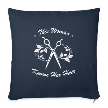 Hairdresser Hairstylist Hairdresser - Sofa pillowcase 17,3'' x 17,3'' (45 x 45 cm) - navy - Front
