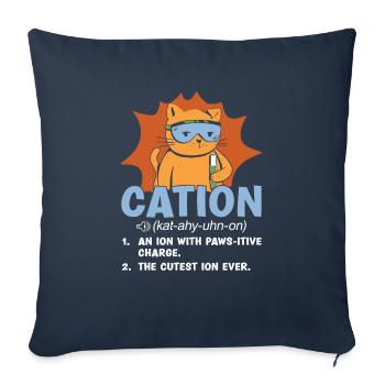 Biology Biologist Children Biology - Sofa pillowcase 17,3'' x 17,3'' (45 x 45 cm) - navy - Front