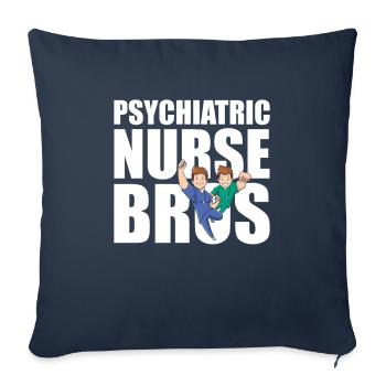Infirmier - Housse de coussin décorative 45 x 45 cm - bleu marine - Devant